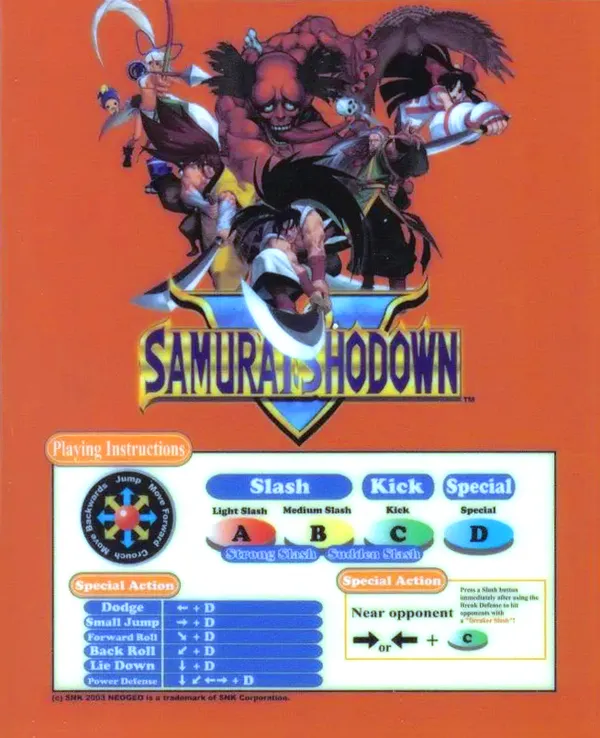 Samurai Shodown 5 mini marquee